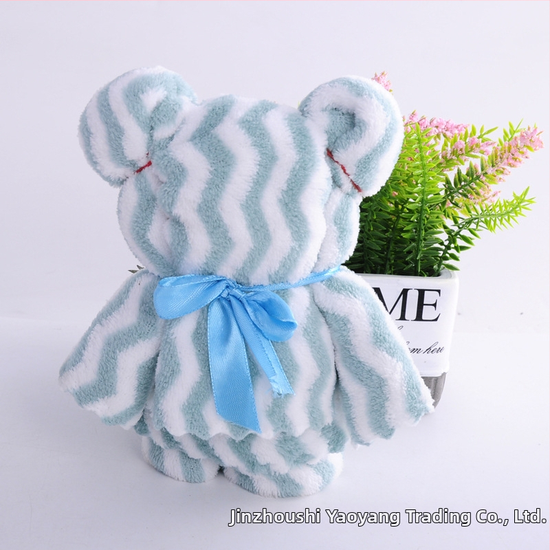 Dāvanu kastē ar mazmeitiņa formas dvieli – korāla fleece, apmēram 65 g, 32s combed yarn, ar logotipa pielāgošana, privāta zīme pieejama