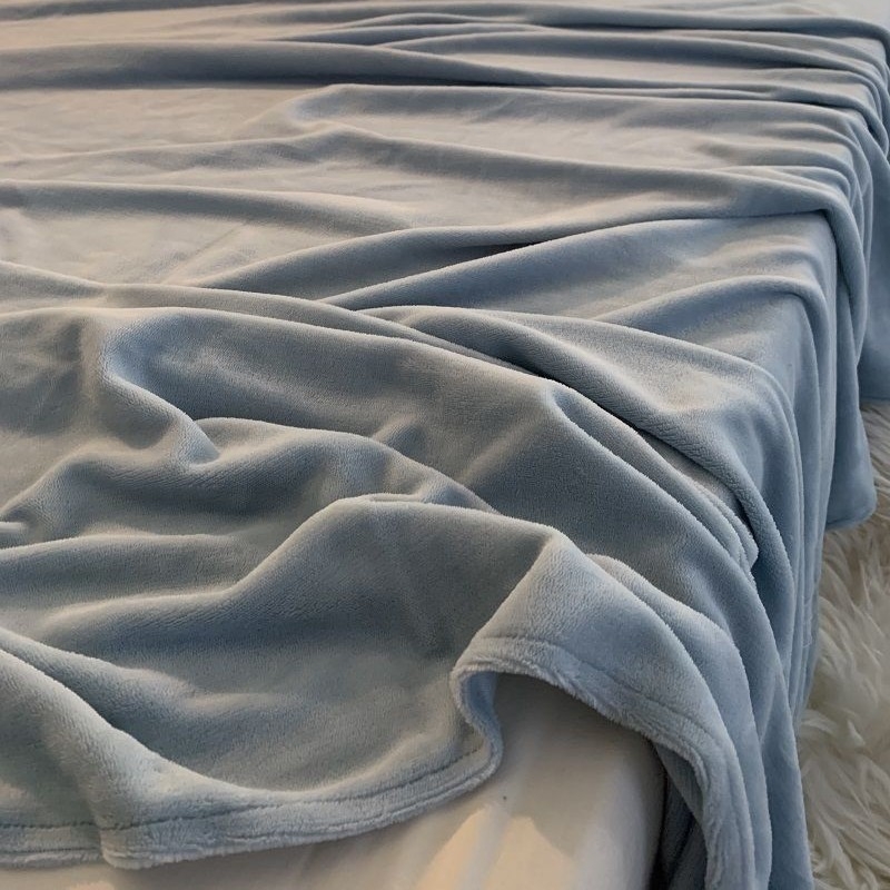 Cearșaf de pat pentru camin cu căptușeală din fleece - iarnă, model solid, țesătură din lână, pătură fleece, micșorare 5%