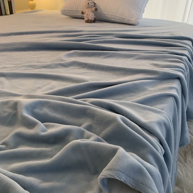 Cearșaf de pat pentru camin cu căptușeală din fleece - iarnă, model solid, țesătură din lână, pătură fleece, micșorare 5%