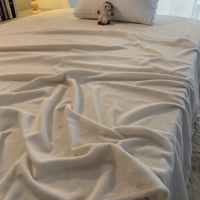 Cearșaf de pat pentru camin cu căptușeală din fleece - iarnă, model solid, țesătură din lână, pătură fleece, micșorare 5%