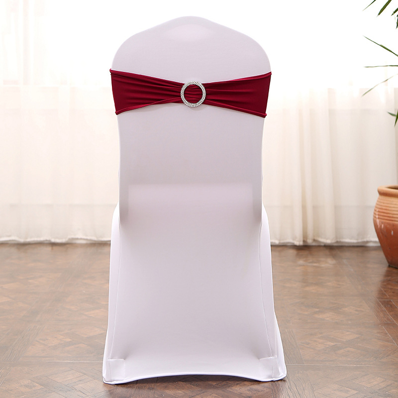 Husă de scaun din material elastic, cu accent floral, pentru banchetă și nuntă, dreptunghiulară, design modern minimalist