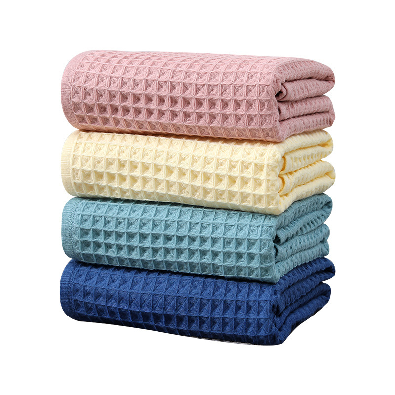 Pamukasti ručnik za kupanje, uzorak waffles, Jacquard, 32s, 200-300 g