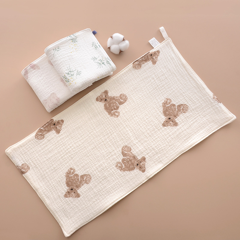 Gyerekeknek pamut arcmosó kendő fürdetéshez, akasztóval, 50–80 g, 40 szál, nyomtatási folyamat