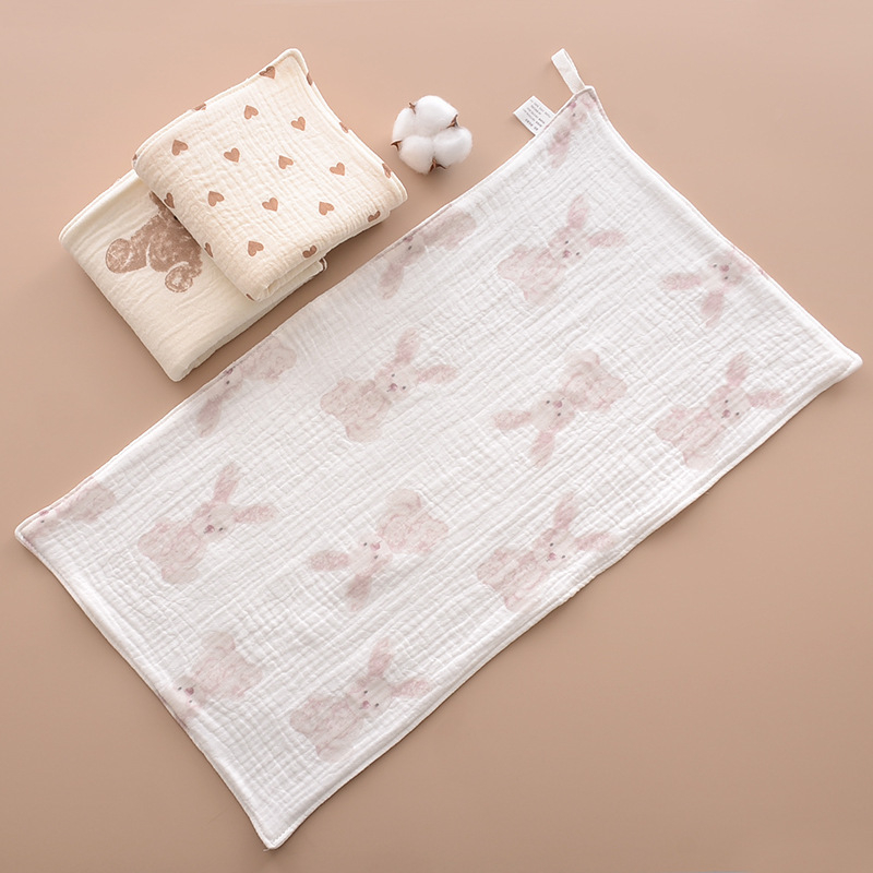 Gyerekeknek pamut arcmosó kendő fürdetéshez, akasztóval, 50–80 g, 40 szál, nyomtatási folyamat