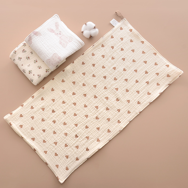 Gyerekeknek pamut arcmosó kendő fürdetéshez, akasztóval, 50–80 g, 40 szál, nyomtatási folyamat