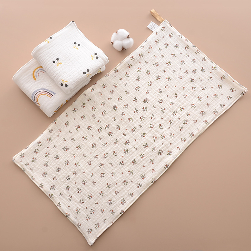 Gyerekeknek pamut arcmosó kendő fürdetéshez, akasztóval, 50–80 g, 40 szál, nyomtatási folyamat