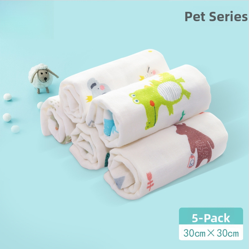 Bērnu marles dušas dvielis – 100% kokvilna, taisnstūrveida, 70 g