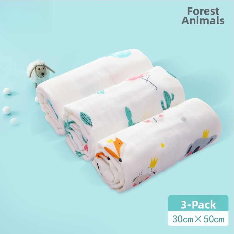 Bērnu marles dušas dvielis – 100% kokvilna, taisnstūrveida, 70 g