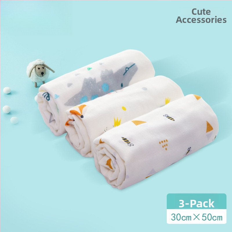 Bērnu marles dušas dvielis – 100% kokvilna, taisnstūrveida, 70 g