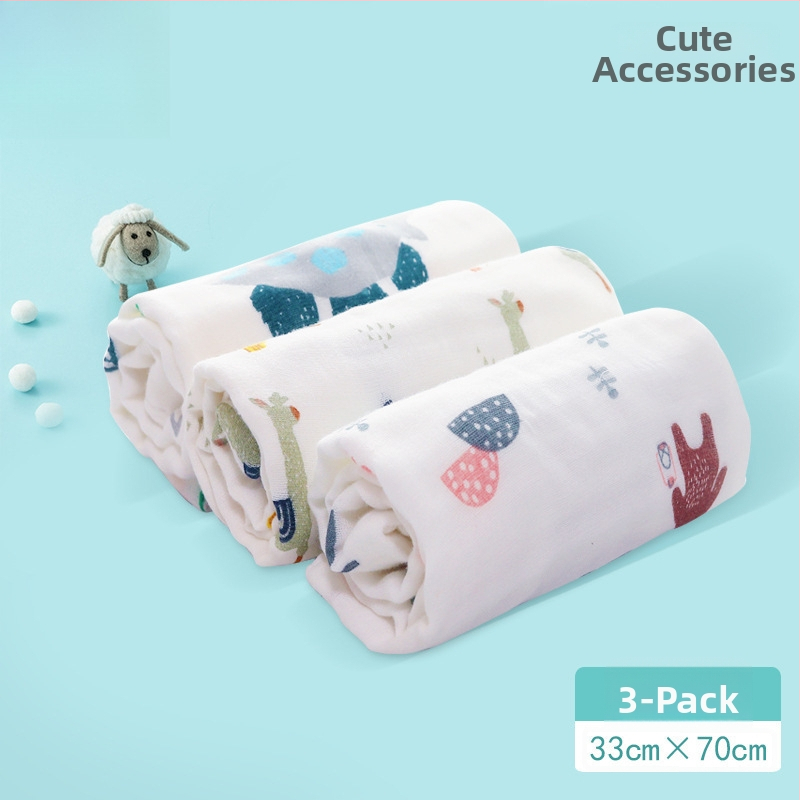 Bērnu marles dušas dvielis – 100% kokvilna, taisnstūrveida, 70 g