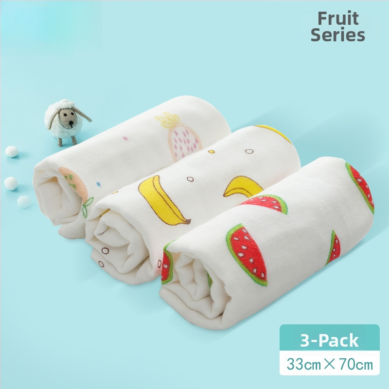 Bērnu marles dušas dvielis – 100% kokvilna, taisnstūrveida, 70 g