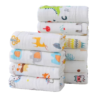 Gauze dvieļa vannai, 6 slāņi, 99% kokvilna, vienkārša diega, logotipa druka iespējama