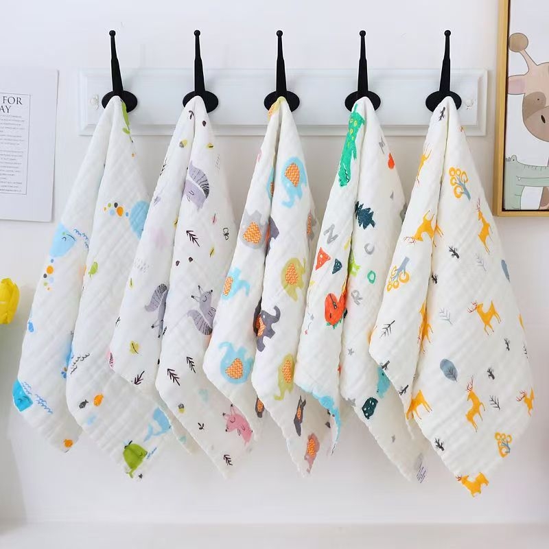 Gauze dvieļa vannai, 6 slāņi, 99% kokvilna, vienkārša diega, logotipa druka iespējama