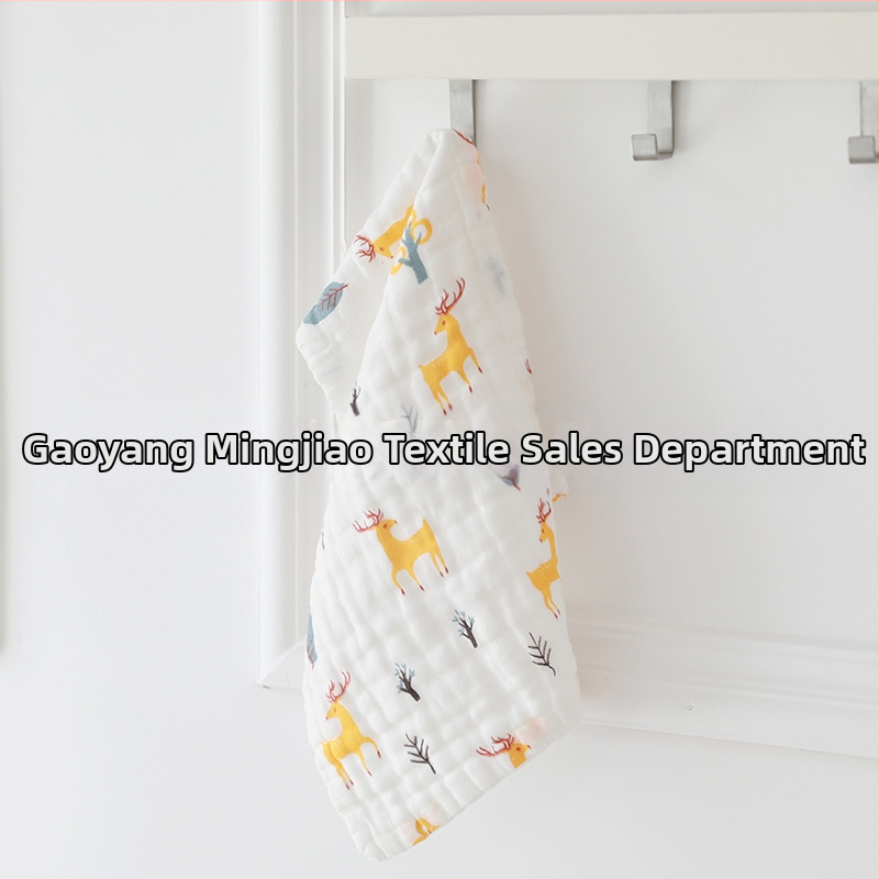 Gauze dvieļa vannai, 6 slāņi, 99% kokvilna, vienkārša diega, logotipa druka iespējama