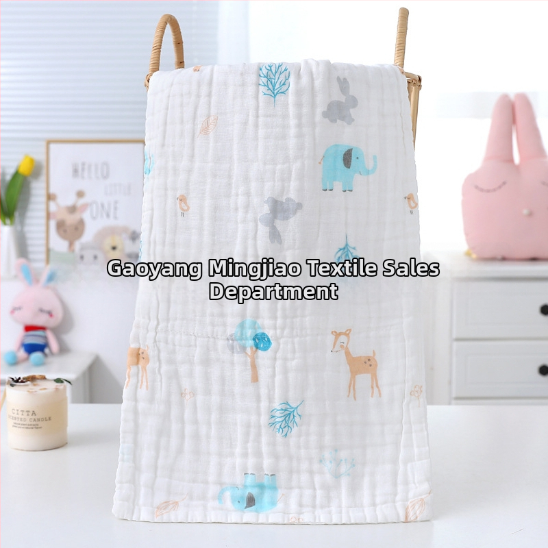 Gauze dvieļa vannai, 6 slāņi, 99% kokvilna, vienkārša diega, logotipa druka iespējama