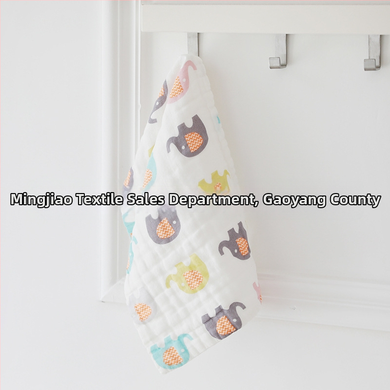 Gauze dvieļa vannai, 6 slāņi, 99% kokvilna, vienkārša diega, logotipa druka iespējama