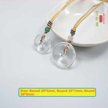 Kristalni privjesak, bez bočnih kamenja, stil nacionalnog trenda