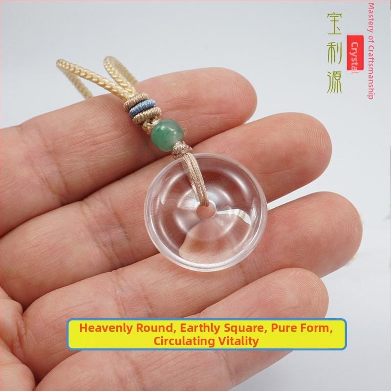 Krištáľový prívesok, bez bočných kameňov, štýl národného trendu