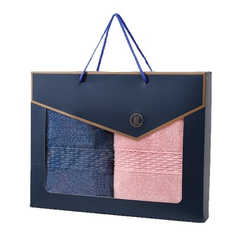 Korāla fleece dvieļu komplekts dāvanas kastē ar logotipu, personalizējams ar izšuvumu/drukāšanu, vienkārša pīšana, 440 g