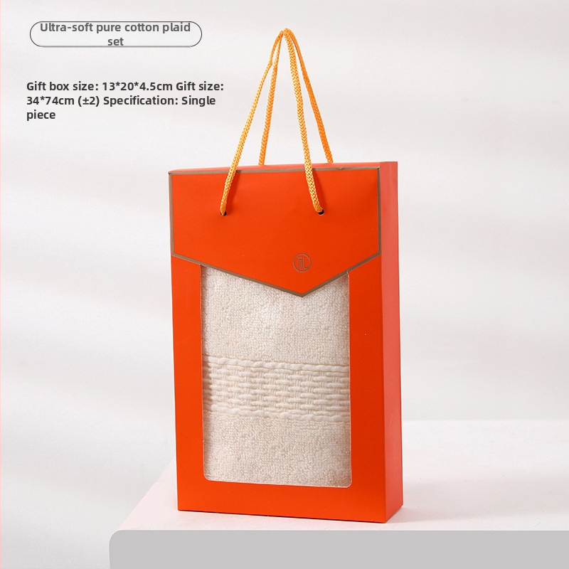 Korāla fleece dvieļu komplekts dāvanas kastē ar logotipu, personalizējams ar izšuvumu/drukāšanu, vienkārša pīšana, 440 g