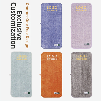 Triju dvieļu komplekts dāvanu kastē, korāla pūkains audums, uzsūcošs, logotipa personalizācija, zīmols Mufanduo