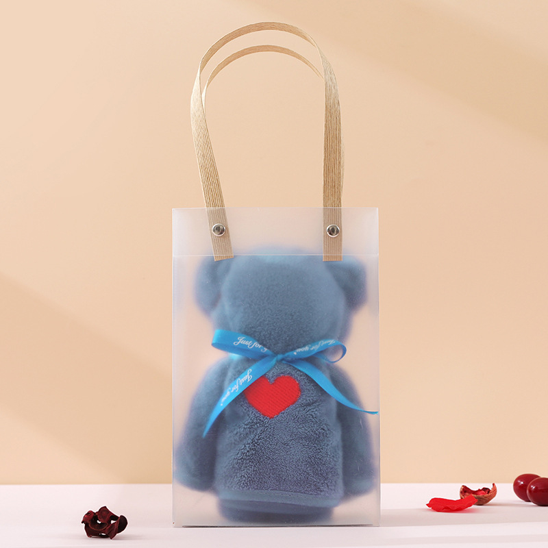 Karu kujuline käterätik korallfliisist, kinkekarp (90 g; bränd Olaichun; logotip trükitud; materjal: korallfliis; õmblemine)