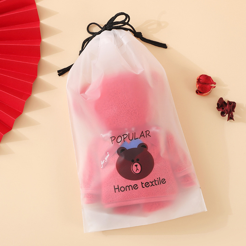 Karu kujuline käterätik korallfliisist, kinkekarp (90 g; bränd Olaichun; logotip trükitud; materjal: korallfliis; õmblemine)