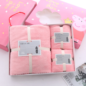 Koraļāla flīsa dvieļu dāvanu komplekts kastītē, trīs vienības, ar logo personalizāciju, 500 g