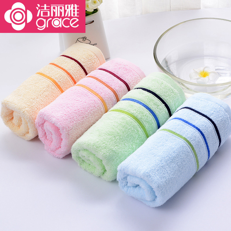 Rokas dvielis no 100% kokvilnas, izšūts logotips, 85 gsm, Grace zīmols, pielāgojams