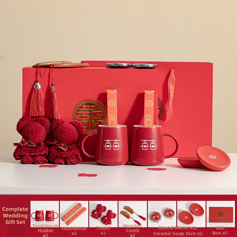 Porcelāna pāra mutes skalošanas krūzes kāzām – cilindriska, vienslāņa, izturīga augstām temperatūrām