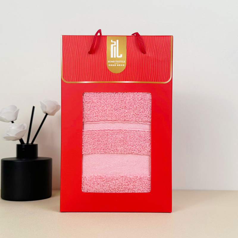 Pamukani ručnici u poklon kutiji, dvostruko pakiranje, 120–140 g, šivanje i jednostavno tkivo, prilagođeni logo