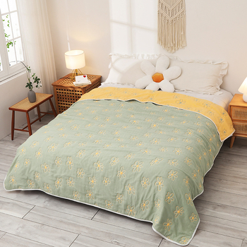 Medvilninis rankšluosčių pledas žiemai, kvėpuojantis audinys su devyniomis skylėmis iš šilkinio pluošto, svoris 2,05–2,50 kg