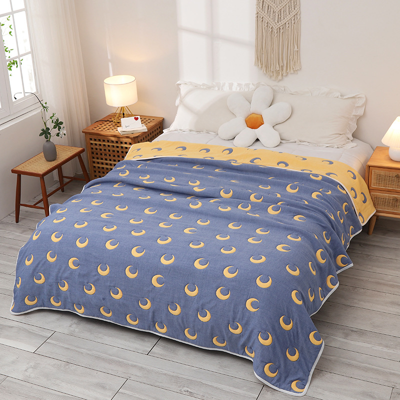 Medvilninis rankšluosčių pledas žiemai, kvėpuojantis audinys su devyniomis skylėmis iš šilkinio pluošto, svoris 2,05–2,50 kg