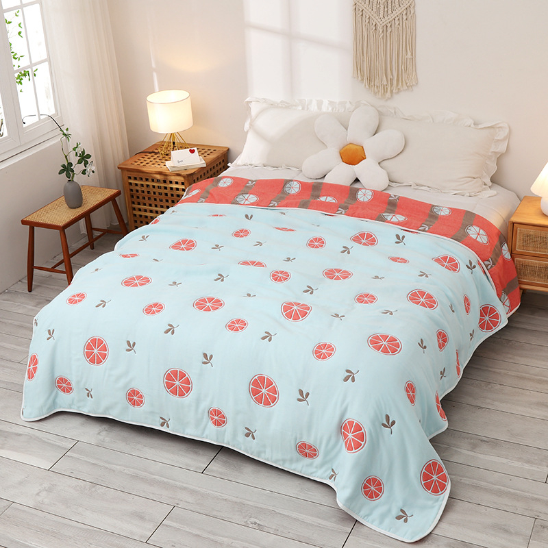 Medvilninis rankšluosčių pledas žiemai, kvėpuojantis audinys su devyniomis skylėmis iš šilkinio pluošto, svoris 2,05–2,50 kg