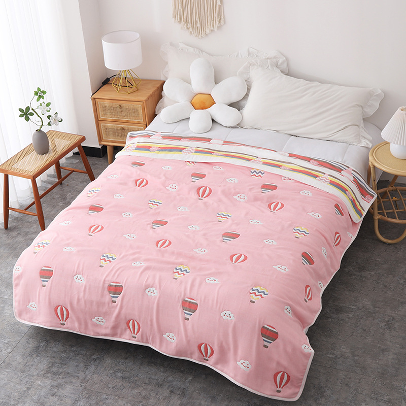 Medvilninis rankšluosčių pledas žiemai, kvėpuojantis audinys su devyniomis skylėmis iš šilkinio pluošto, svoris 2,05–2,50 kg