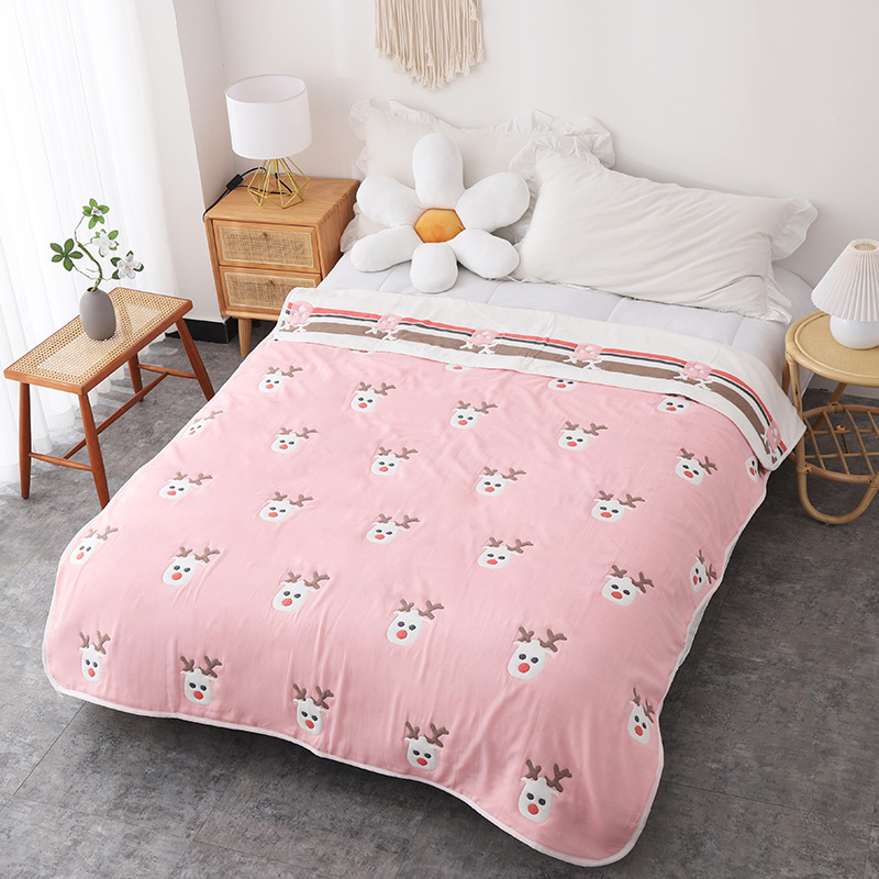 Medvilninis rankšluosčių pledas žiemai, kvėpuojantis audinys su devyniomis skylėmis iš šilkinio pluošto, svoris 2,05–2,50 kg