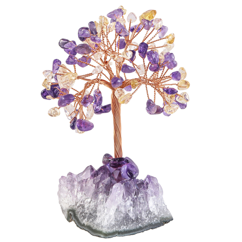 Arbore de cristal din ametist – Stil pastoral, ambalare individuală