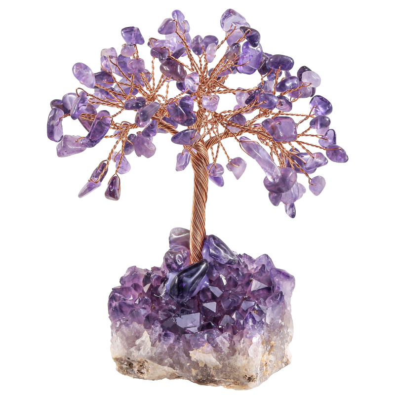 Arbore de cristal din ametist – Stil pastoral, ambalare individuală