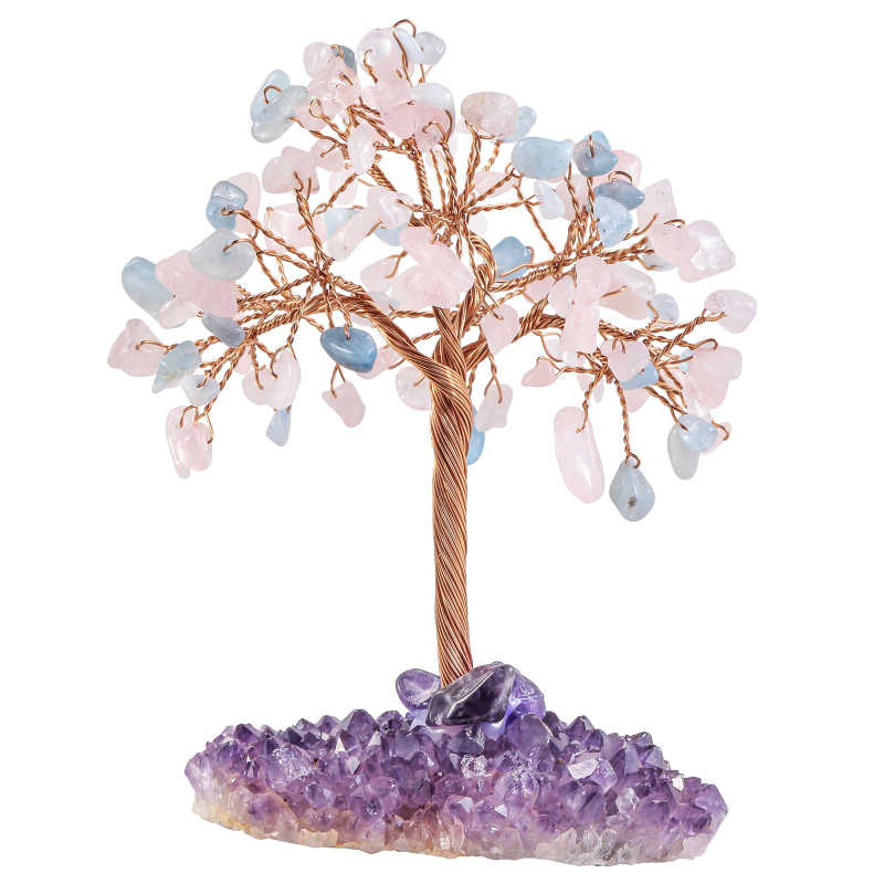 Arbore de cristal din ametist – Stil pastoral, ambalare individuală