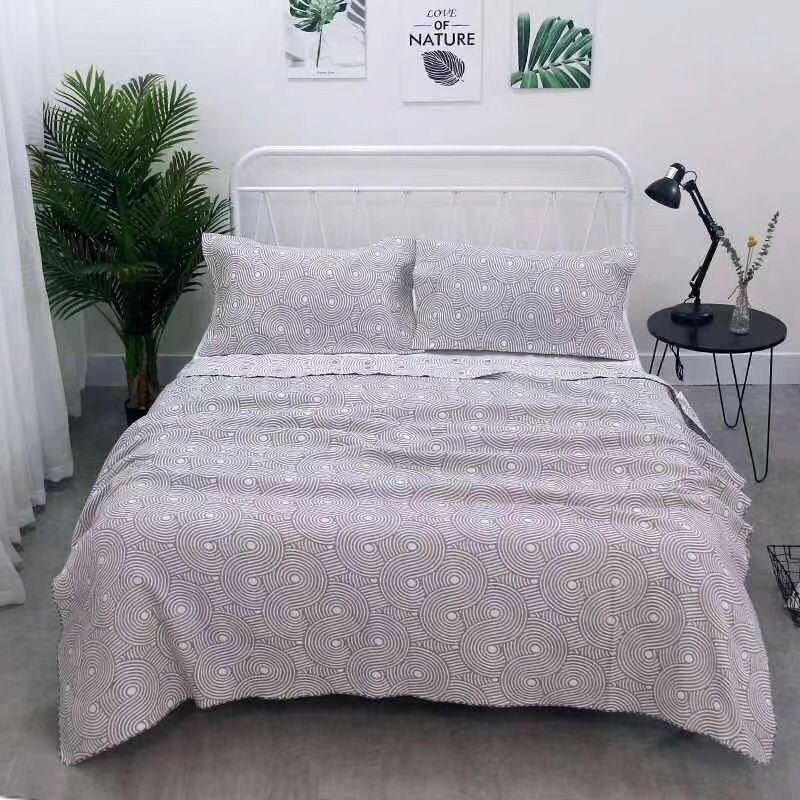 Medvilninis rankšluosčių pledas, pastoraliu stiliumi