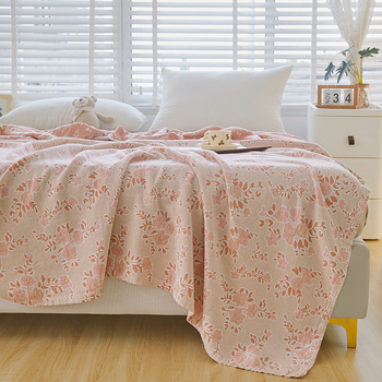 Medvilninė marlės antklodė sofai ir biurui, lengva, mažiau nei 300 g, pavasaris ir ruduo, vientisa spalva, šiuolaikiškas minimalistinis stilius