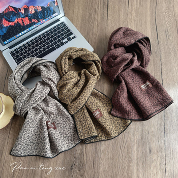 Γυναικείος φουλάρι από βαμβάκι – απλό ύφανση, διατηρεί τη ζεστασιά, άνοιξη και φθινόπωρο, στυλ λογοτεχνικό ρετρό