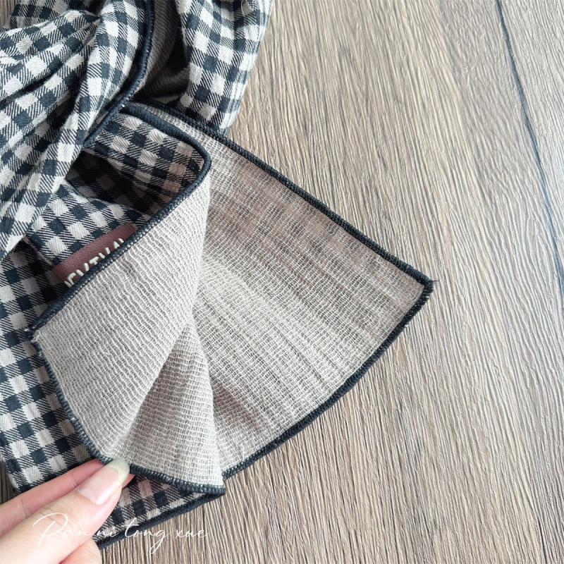 Γυναικείος φουλάρι από βαμβάκι – απλό ύφανση, διατηρεί τη ζεστασιά, άνοιξη και φθινόπωρο, στυλ λογοτεχνικό ρετρό