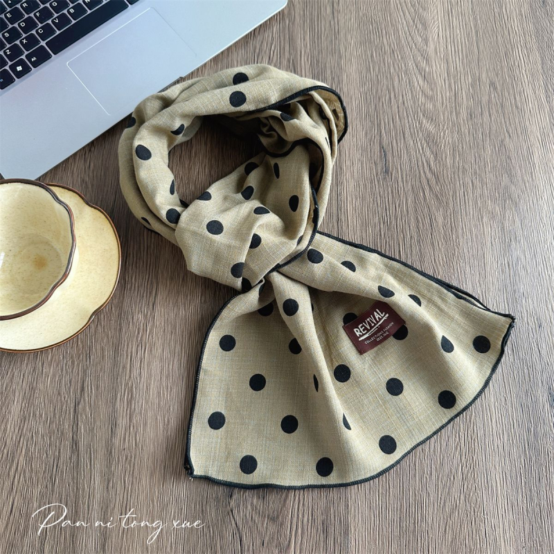 Γυναικείος φουλάρι από βαμβάκι – απλό ύφανση, διατηρεί τη ζεστασιά, άνοιξη και φθινόπωρο, στυλ λογοτεχνικό ρετρό