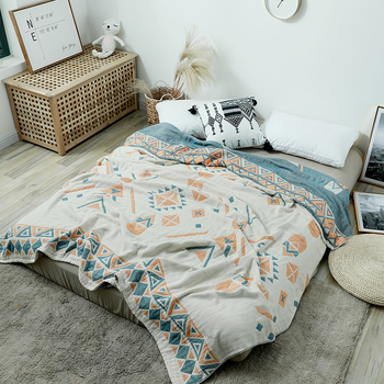 Japoninio stiliaus rankšluosčio antklodė iš 100% medvilnės, orui laidus gauzės audinys, sunkus ir minkštas, 1,55–2,00 kg