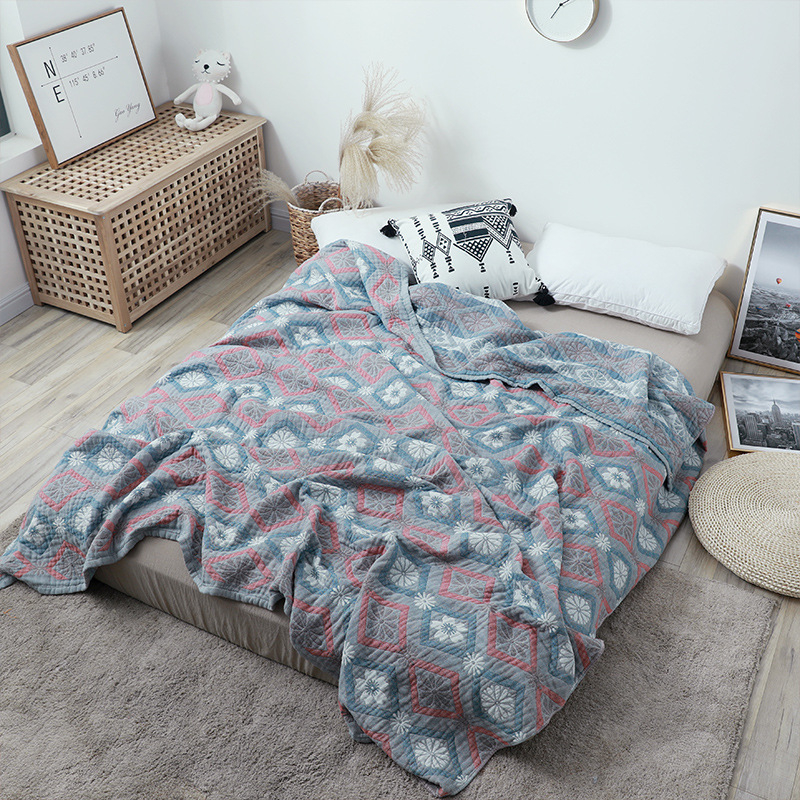 Japoninio stiliaus rankšluosčio antklodė iš 100% medvilnės, orui laidus gauzės audinys, sunkus ir minkštas, 1,55–2,00 kg