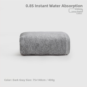 Fürdőtörölközők szett – 100% pamut, uniszex, 150D egyszerű szövés, 3 részes, nedvszívó, gyorsan száradó