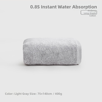 Fürdőtörölközők szett – 100% pamut, uniszex, 150D egyszerű szövés, 3 részes, nedvszívó, gyorsan száradó