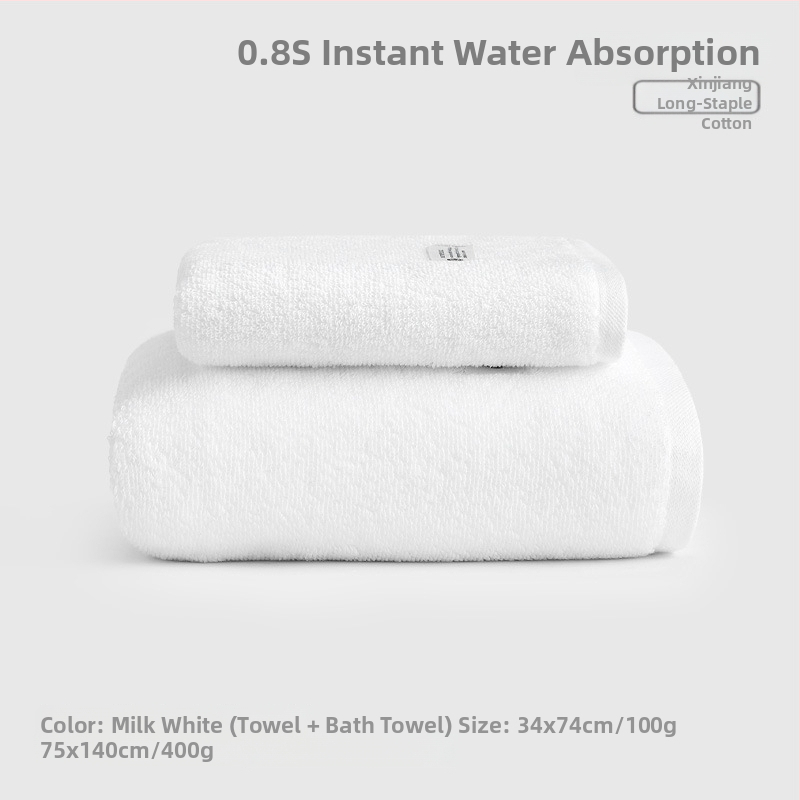 Fürdőtörölközők szett – 100% pamut, uniszex, 150D egyszerű szövés, 3 részes, nedvszívó, gyorsan száradó