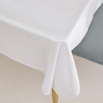Szállodai esküvői asztalterítő, modern egyszerű stílus, téglalap alakú, 100% poliészter
